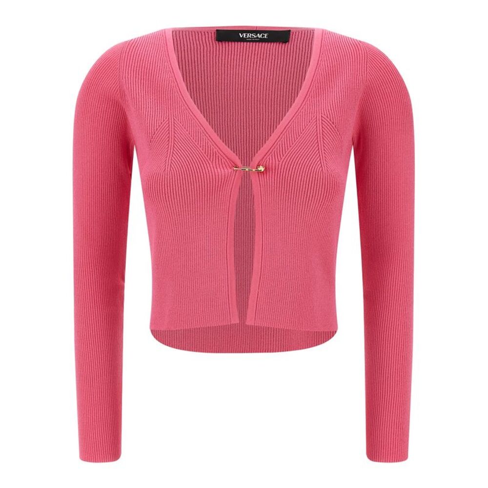 Versace Fuchsia Viscose Women's Cardigan